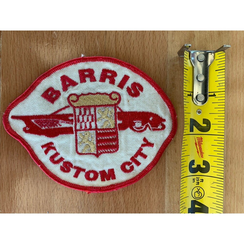 Barris Kustom City patch, highly collectible embroidery patch gce